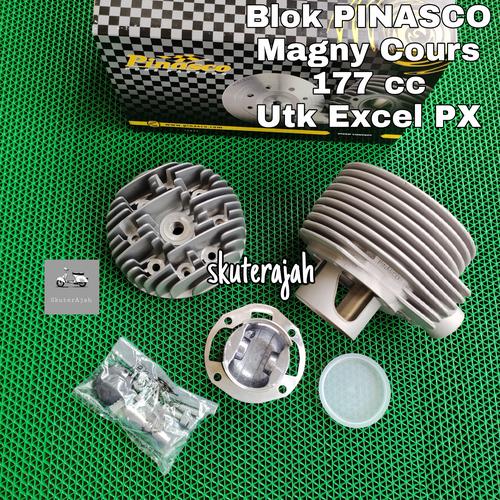 Jual Blok Set 177 cc Alloy PINASCO Magny Cours utk Vespa PX Excel