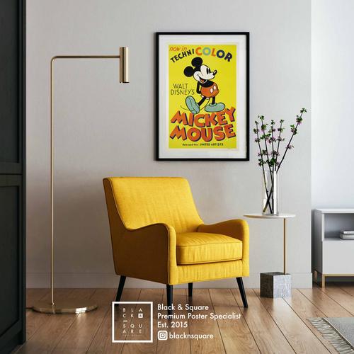 Jual Mickey Mouse Technicolor PREMIUM POSTER + Fiber Frame 60x84cm