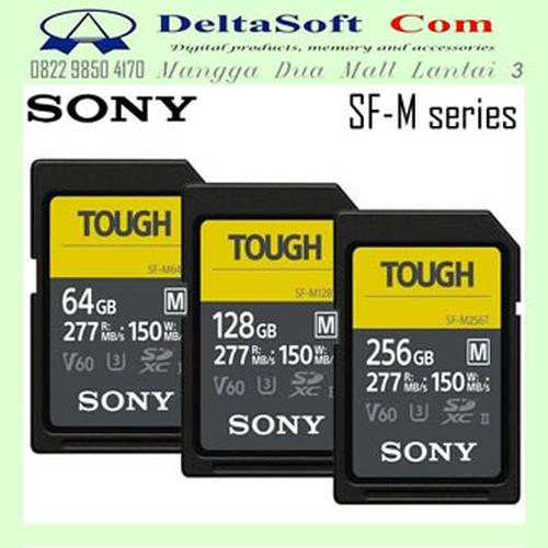 Promo Sony SDXC UHS-II SF-M TOUGH series Memory Card Varian 64GB  SF-M64T di Deltasoft Com Tokopedia