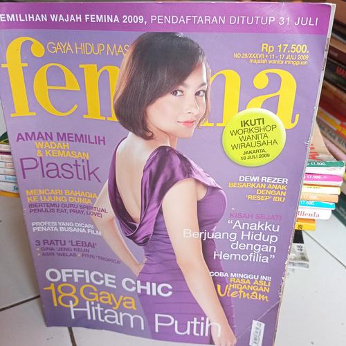 Jual BUKU MAJALAH FEMINA edisi JULI 2009 Kota Bekasi