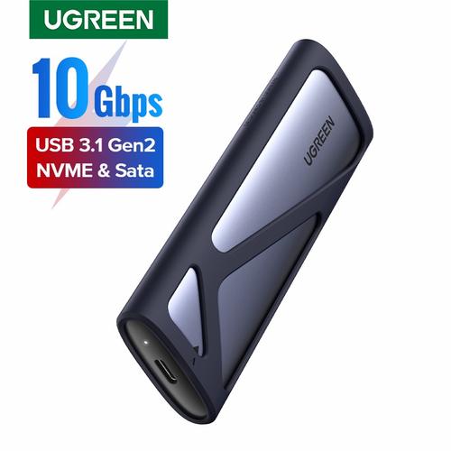 Jual Ugreen M.2 SATA/NVMe SSD 10Gbps USB3.1 Gen2 Hard Drive Enclosure