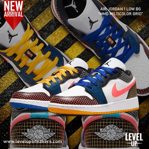 Promo Nike Air Jordan 1 LOW BG MMD Multicolor Grid 100% Authentic - 36.5 -  Jakarta Utara - Level Up Sneakers | Tokopedia