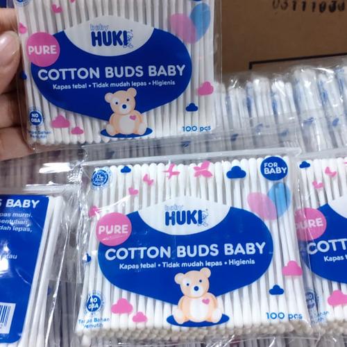 Jual cotton bud bud kecil baby huki for baby 100pcs/untuk anak bayi 100