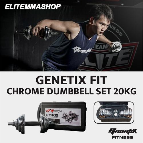 Gambar GENETIX FIT CHROME DUMBBELL SET 20KG dari ELITE MMA SHOP Jakarta Barat Tokopedia