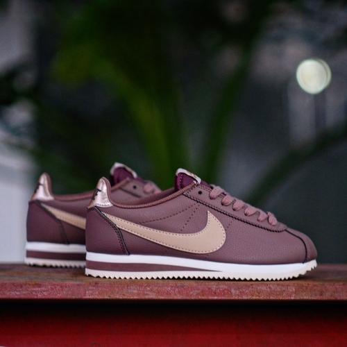 nike cortez leather smokey mauve