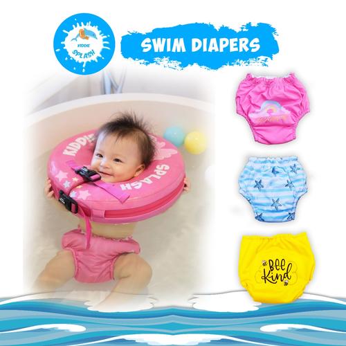 Gambar Popok Renang | Swim Diapers | Diaper Renang KIDDIE SPLASH Washable - Pink Rainbow, L 10-15 kg. dari KIDDIE SPLASH INDONESIA Jakarta Selatan Tokopedia