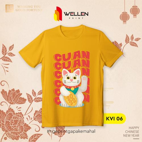Cetak Sablon T Shirt CNY Retro Vintage 