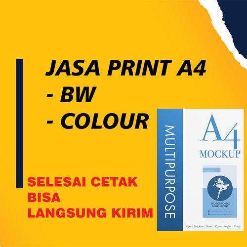 Jual JASA PRINT BW / COLOR UKURAN A4 