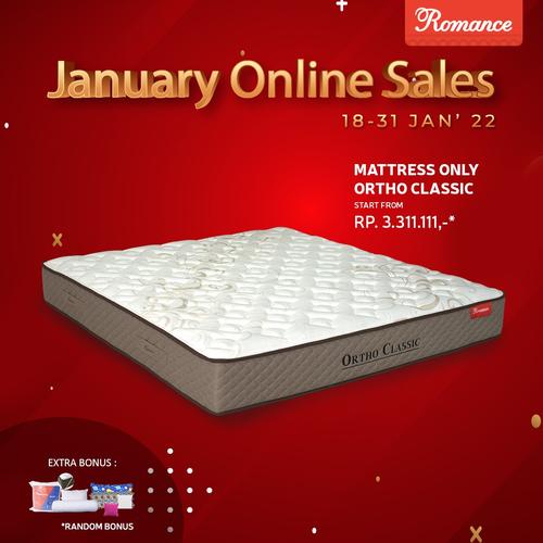 Gambar Romance - Kasur Ortho Classic Matress Only - 100x200 dari RomanceOfficialShop Jakarta Utara Tokopedia