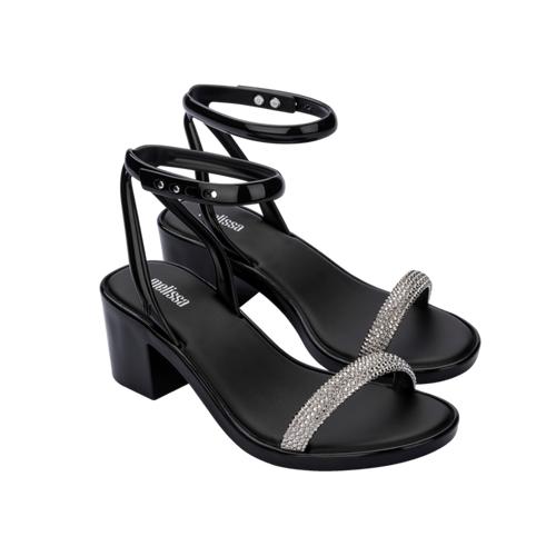 Melissa Shiny Heel AD Black/Silver 