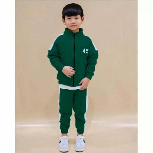 Jual Set Baju Squid Game Anak Setelan 