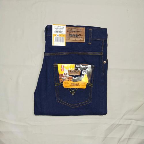 Jual celana jeans reguler biru dongker 
