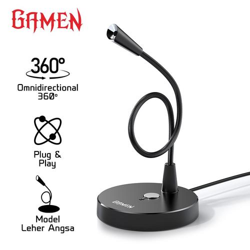 Jual GAMEN Gaming Microphone RGB Plug 