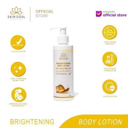 Gambar Skinsoul Brightening Body Lotion by Amanda Manopo Snail + Niacinamide dari SKINSOUL OFFICIAL STORE Jakarta Barat Tokopedia