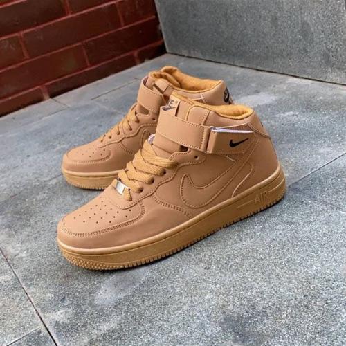 Tenis Nike Air Force Cafe Sepatu Nike Air Force Mid Brown Sepatu - Main Image
