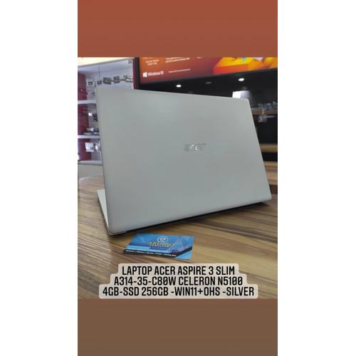 Gambar Laptop Acer Aspire 3 Slim A314-35-C80W Celeron N5100 4GB-SSD 256GB dari ArinGoComputer Kota Samarinda Tokopedia
