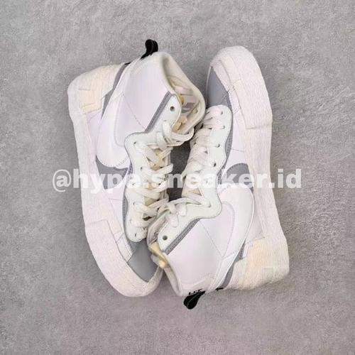 Jual Nike Blazer Mid Sacai White Grey 