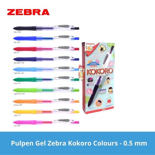Jual Pena / pulpen Zebra Gel Kokoro 0.5mm - Blue - Kota Denpasar - Bali