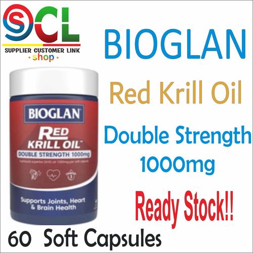 Gambar Bioglan Red Krill Oil Double Strength 1000mg - 60 Caps (Go-Send) dari SuppCust Link Shop Jakarta Utara Tokopedia