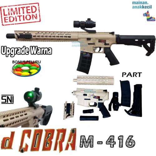 Gambar Mainan tembakan Pistol Kokang Senjata PUBG gun M416 Lampu - HITAMCREAM dari mainan.anakkecil Jakarta Utara Tokopedia