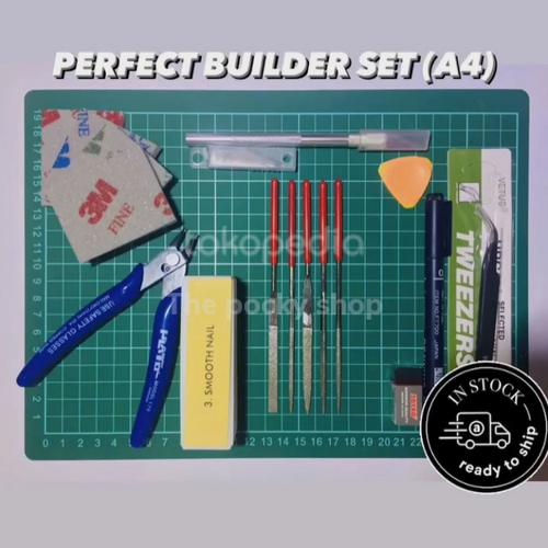 Jual Gunpla Tool Set ( Perfect Builder Set) Cutting Mat A4 Kota Medan