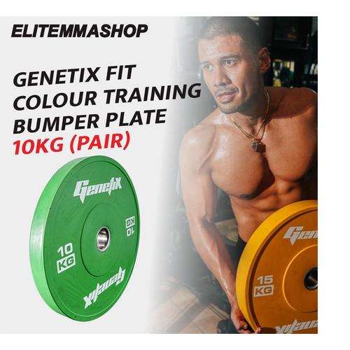 Gambar GENETIX FIT Colour Training Bumper Plate 10KG (Pair) dari ELITE MMA SHOP Jakarta Barat Tokopedia