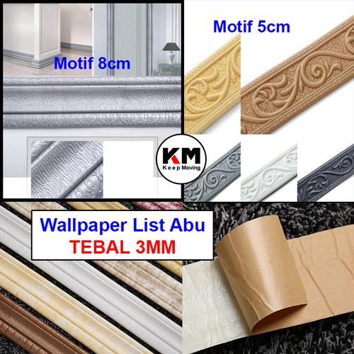 Jual KM Wallpaper List Abu Wall