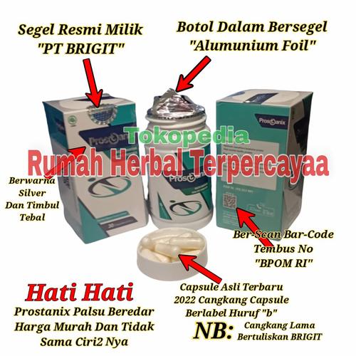 Gambar PROSTANIX Asli Original Bergaransi Lulus Uji BPOM RI dari Rumah Herbal Terpercayaa Jakarta Pusat Tokopedia