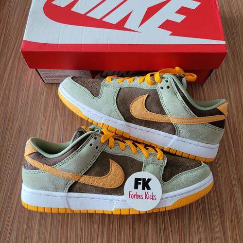 nike dunk low olive brown
