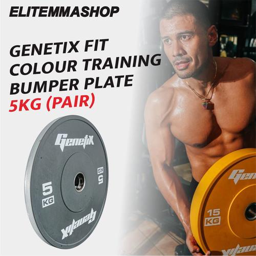 Gambar GENETIX FIT Colour Training Bumper Plate 5KG (Pair) dari ELITE MMA SHOP Jakarta Barat Tokopedia