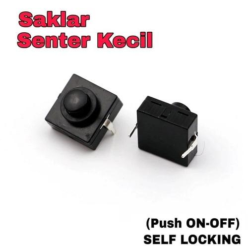 Jual Saklar Push On-Off 2 Pin Senter Switch Self Locking On Off 2 Kaki ...