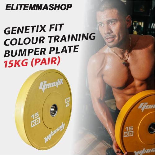 Gambar GENETIX FIT Colour Training Bumper Plate 15KG (Pair) dari ELITE MMA SHOP Jakarta Barat Tokopedia