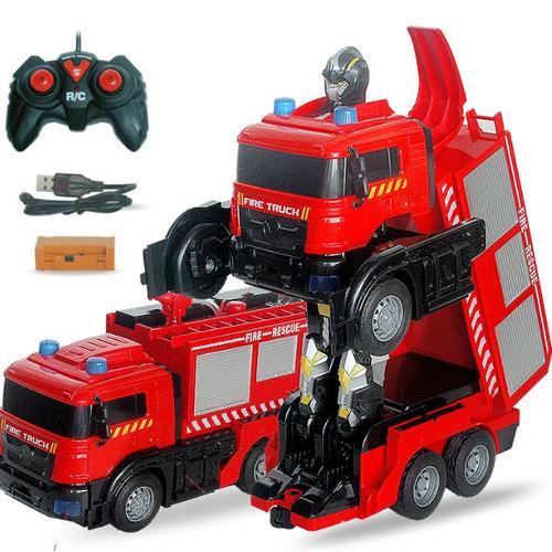MAINAN ANAK RC TRANSFORMER FIRETRUCK 