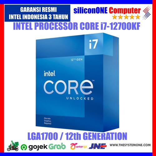 Gambar Intel Core i7-12700KF BOX 12700 Alder Lake 12th Processor dari silicon ONE Computer Kota Bandung Tokopedia