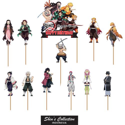 Jual Cake topper Demon Slayer Normal set - Seri 1 - Kab. Banyumas ...