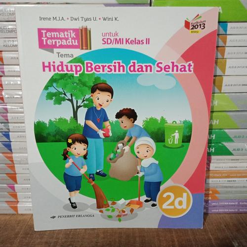 Jual Original Paket Tematik Terpadu 2d SD Kelas 2 K13 Revisi Erlangga ...
