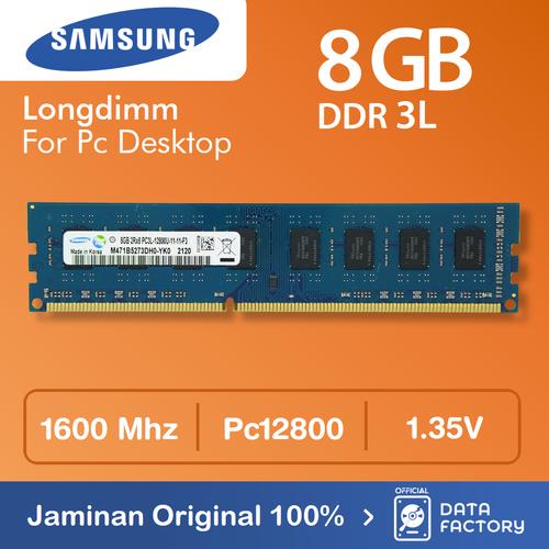 Jual RAM SAMSUNG LONGDIMM DDR3L 8GB PC12800 1600Mhz MEMORY