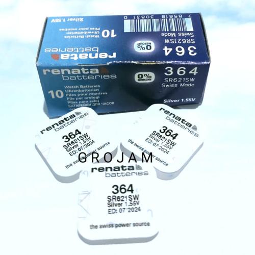 Gambar BATERAI RENATA SR621SW SR621 SR 621 SW 364 BATTERY BATRE dari grojam Jakarta Utara Tokopedia