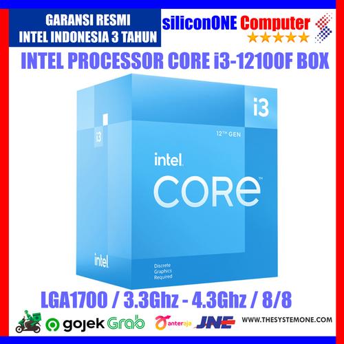 Gambar Intel Core i3-12100F Processor BOX Alder Lake LGA1700 12th dari silicon ONE Computer Kota Bandung Tokopedia