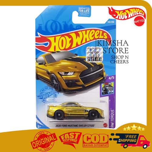 Hot Wheels 2020 Ford Mustang Shelby GT500 - Scala 1:64, Colore Arancione, Serie Mustang 60 (2/5)