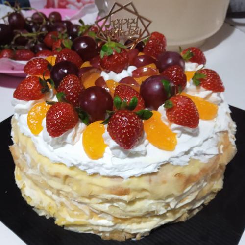Jual Mille Crepes Cake Birthday Cake kue ulang tahun topping buah