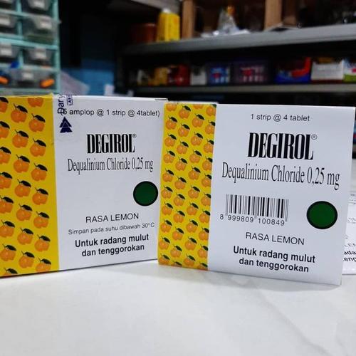 Jual ORIGINAL [RASA LEMON] DEGIROL / TABLET HISAP PELEGA TENGGOROKAN ...