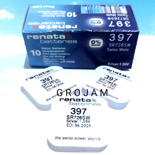 Gambar Baterai Batre Battery Renata 726 SR726SW SR726 397 Original dari grojam Jakarta Utara Tokopedia