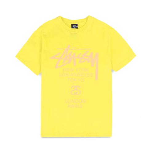 Jual Stussy World Tour T-Shirt Yellow 