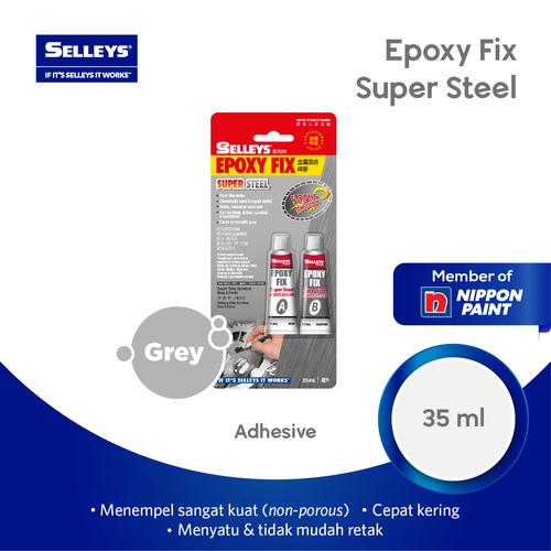 Jual SELLEYS EPOXY FIX SUPER STEEL 35mL LEM PEREKAT LOGAM NIPPON PAINT Kab. Gresik Nippon