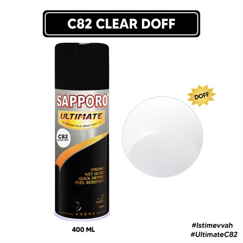 Gambar Sapporo Ultimate C82 Clear Doff / Sapporo Spray / Pernis / Pengkilap dari Sapporo Paint Official Kota Bandung Tokopedia