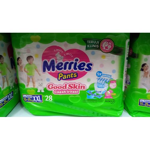 Jual Merries Pants Good Skin XXL28 | Popok Merries XXL 28 - Kota ...