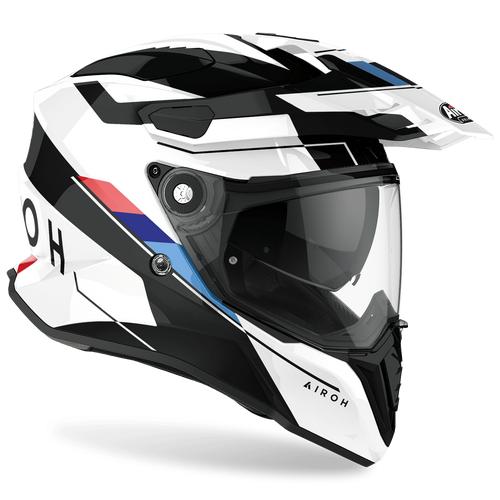 MOTOTOPGUN HELM AIROH EXECUTIVE WHITE GLOSS XL