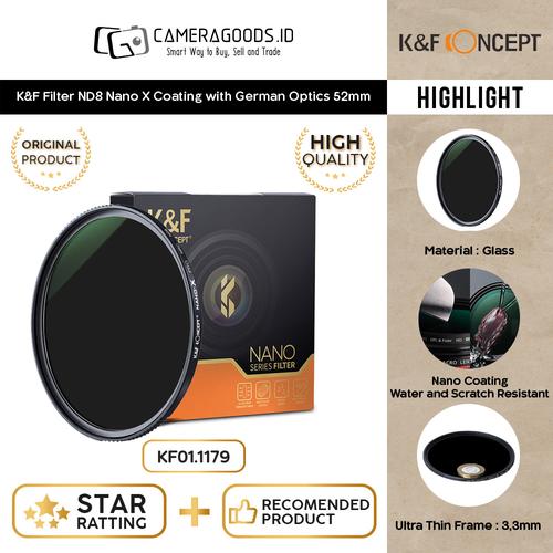 Jual K\u0026F KNF Filter ND8 3 Stop 0.9 Slim 