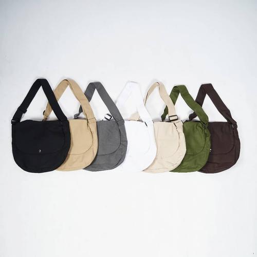 tas Sling bag bahu pria canvas 